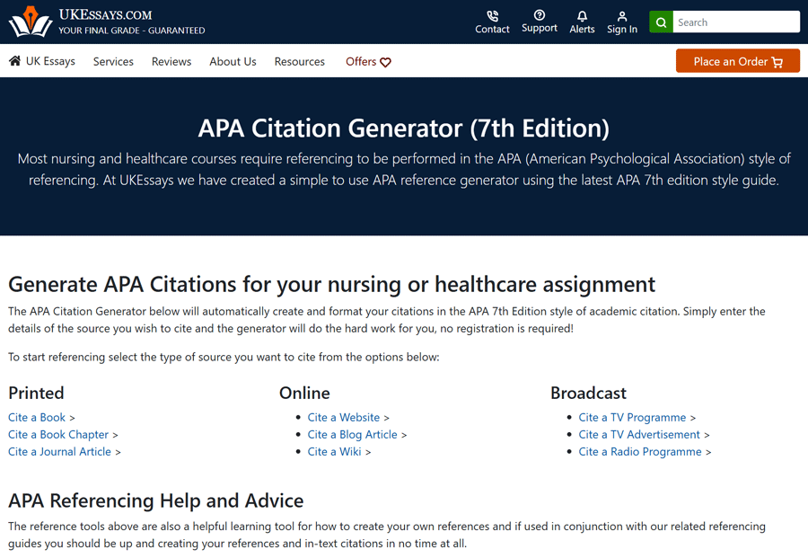 Tools and templates for an effective systematic literature review. For instance, the APA Citation Generato from UKessays.com.